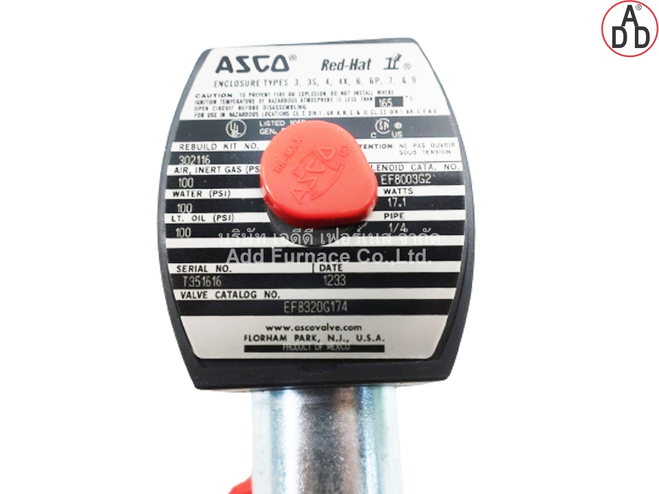Asco Red Hat Rebuild Kit No.302116 (Explosion Proof) (5)